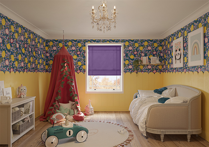 Trapani, Plum - Twist&Fit Roller Blind - Image 8